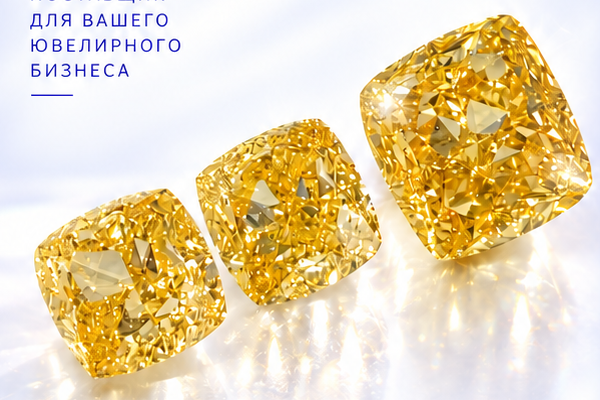 Комплект жёлтых выращенных бриллиантов 20 ct: спецподборка